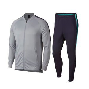 Chándal de entrenamiento de poliéster personalizado para hombre, traje de gimnasio con cremallera completa para jóvenes, ropa deportiva sólida para correr para equipo atlético de invierno - Product Image 6