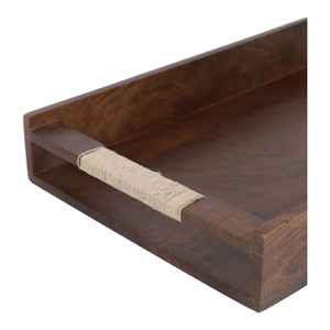 Plateau en bois léger de haute qualité pour les boissons de petit déjeuner fort motif floral durable Art décor cuisine hôtel mariage - Product Image 3