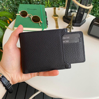Dallas-Portefeuille pour homme en cuir véritable avec compartiment kangourou