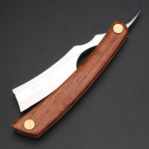 Navaja de Afeitar Profesional de Hoja Recta con Mango de Madera, de Alta Calidad, para Barbería - Product Image 5