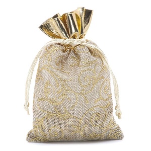Bolsa de Yute Dorada Florentina para Recuerdos de Fiesta - Product Image 4