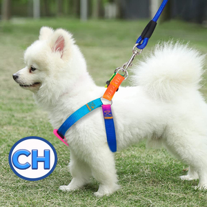 Set Guinzaglio e Pettorina per Animali Domestici Stile Semplice, Riflettente, Traspirante in Nylon e Corduroy, Personalizzabile per Gatti Taglie S M XL - Product Image 1