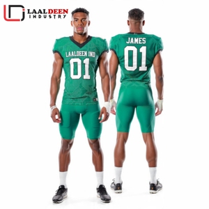 ชุดยูนิฟอร์มอเมริกันฟุตบอลคุณภาพสูงแบบกำหนดเอง แห้งเร็ว ระบายอากาศดี ลายเสือดาว พร้อมโลโก้สโมสร ชื่อทีม ลดราคา - Product Image 4