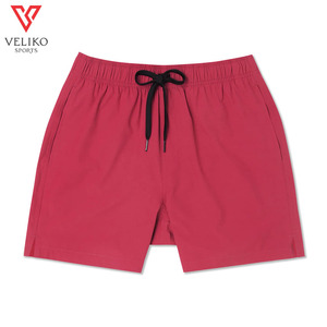 Short de surf pour hommes OEM Classic Beach Canvas Surf Board Shorts Anti-Wrinkle Spandex Fabric Mid Waist Eco-Friendly Wear - Product Image 1