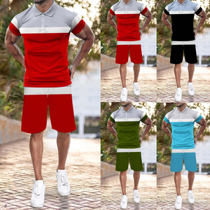 Shorts de sport respirants à la mode pour hommes, coupe ajustée, deux tons, pour un usage décontracté en plein air, vente en gros - Product Image 4