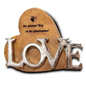 Centre de table de la Saint-Valentin avec guirlande de bougies LED et cartes de message pour cadeau de couple romantique - Product Image 3