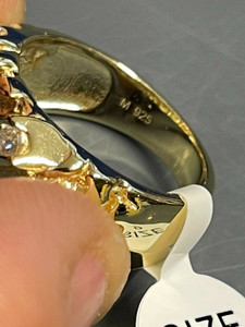 แหวนเพชรมอยส์ซอไนต์สำหรับผู้ชายแหวนทองคำแท้18K สีเหลืองชุบแฟชั่นเครื่องประดับโลหะแหวนหมั้นสำหรับงานแต่งงานและของขวัญ - Product Image 3