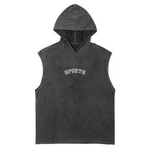 Men's Lightweight Gym Workout Tank Top <b>Vest</b> Solid Pattern Oversize Armholes Fitness Bodybuilding <b>Muscle</b> Hoodie Printed Sets - Product Image 1