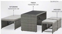 5% de réduction Ensemble de mobilier de patio extérieur moderne pour hôtel, chaises et tables sans plateau, couleurs personnalisées, rotin PE Jamaïque