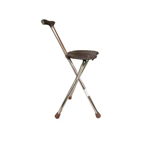 Bliss Cane With Seat Aluminum Light Weight Aluminum For Travel Foldable Cane Chair Walking Cane