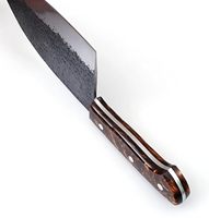 Couteau de boucher forgé de qualité supérieure 6-7,9 pouces en acier à haute teneur en carbone, hachoir serbe avec manche en bois, écologique, compatible lave-vaisselle, pour la cuisine