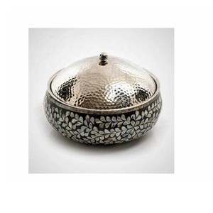 Hot Selling Handmade Mother of Pearl Inlay Stainless Steel Serving Casserole <b>Set</b> Food Serving Hot <b>Pot</b> Table Ware Home Kitchen - Product Image 5