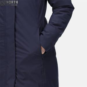 Veste Parka isolée imperméable pour femmes marine pas cher grande taille chaud hiver épais manteau pour femmes haute qualité plaine doudoune - Product Image 3