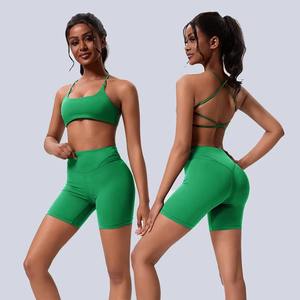 2025 Active Wear Sets Women Gym Clothing for Women Fitness Wear <b>Tight</b> Sportswear Elastic Gym Fitness Sets Short Sleeve Yoga Sets - Product Image 1