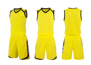 Ensemble de maillots de basket-ball pour hommes adultes, design personnalisé, respirant, logo imprimé par sublimation, uniforme d'entraînement de basket-ball uni - Product Image 2
