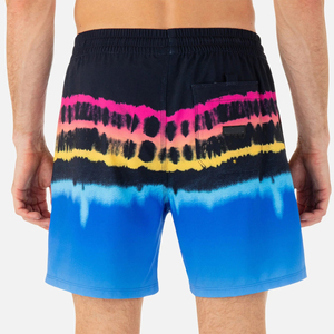 Shorts de bain décontractés pour hommes, 100 % polyester, taille mi-haute, imprimés par sublimation personnalisée, respirants, écologiques, anti-plis et séchage rapide - Product Image 2