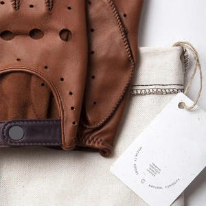 Gants de sécurité en cuir pour hommes de haute qualité pour la conduite, le cyclisme, la course à pied-Gants d'habillage en gros avec doublure pour conducteurs - Product Image 2