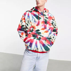 เสื้อกันหนาวมีฮู้ดแบบสวมหัวมีฮู้ดขนาดใหญ่หรูหราผ้าฟลีซหนาหลากสีสำหรับฤดูหนาวออกแบบได้ตามต้องการ - Product Image 1