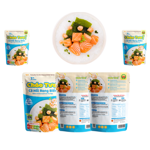 240g salmón gachas de algas FCE listo para comer BRC certificado comida saludable estilo seco Vietnam ISO FSSC HACCP caja niños - Product Image 4