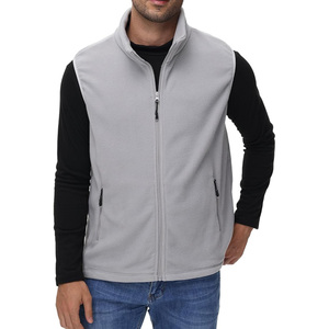 Gilet polaire OEM avec impression de broderie de logo personnalisé Veste chaude sans manches pour l'extérieur Streetwear décontracté Fournisseur de vêtements d'hiver - Product Image 1