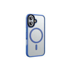 Coque magnétique Netzy pour MagSafe pour iPhone 16 Plus, finition argent mat, compatible avec la recharge sans fil, style Ins, coque de téléphone portable - Product Image 3
