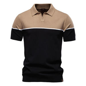 NOVEDAD DE VERANO 2025, POLO de punto de manga corta para hombre, camisas informales de punto con solapa de manga corta para hombre - Product Image 5