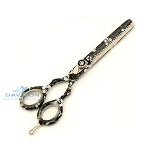 Ciseaux amincissants de davis, outil de beauté avec anneau noir enduit de papier, Instruments - Product Image 1