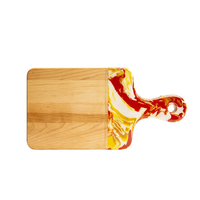 Planche à découper en bois cuisine bambou multifonction créatif sac OEM personnalisé tungstène Logo temps Note blocs en bois pièce équilibre