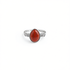 Stylish Silver Plated Fashion <b>Rings</b> with Red Stone Accents Trendy Resale Appeal - Product Image 2
