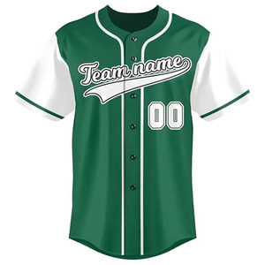 Maillot de baseball personnalisé de haute qualité, respirant, à manches courtes, 100 % polyester, toutes couleurs, nouveau design, vierge, vente en gros - Product Image 3