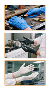 Guantes Desechables de 8 Colores, 100 Piezas/Caja, Guantes para Tinte de Cabello, Guantes de Nitrilo para Coloración de Cabello en Salón, Limpieza del Hogar, Tatuajes - Product Image 2