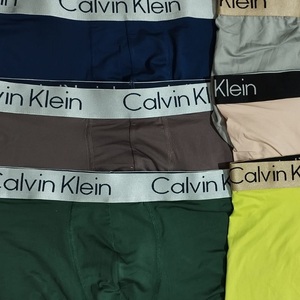 Calzoncillos bóxer de algodón puro 100% para hombre de alta calidad al por mayor, ropa interior bóxer de lujo para hombre, sobrantes de existencias - Product Image 2