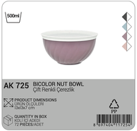 Afossa 0.5L Ensemble de plats à collation jetables en plastique, design empilable, écologique, transparent, style américain, légers, pour le stockage alimentaire