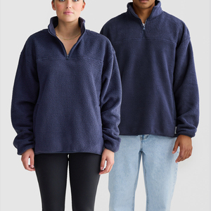 Veste en Polaire Sherpa pour Homme pour l'Hiver, Pull à Col Zippé avec Logo Personnalisé, Sweat à Capuche pour Homme - Product Image 2