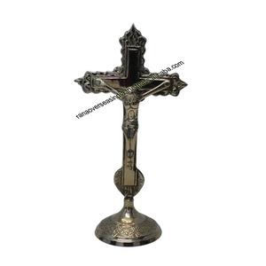 Cruz de Metal de Latón Grabada y Tallada de Alta Calidad al por Mayor, Ecológica, para Mesa, Hogar, Oficina, Iglesia, Cristiana - Product Image 6