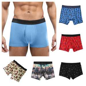 Bóxer y calzoncillos para hombre, pantalones cortos sin costuras personalizados de alta calidad, ropa interior transpirable de LICRA de algodón, Bóxer clásico - Product Image 3