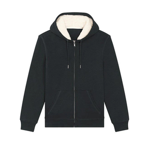 Sudadera con Capucha y Cremallera para <span class=keywords><strong>Hombre</strong></span>, Sudadera de Algodón de Bambú, Sudadera con Capucha Gruesa de <span class=keywords><strong>Forro</strong></span> <span class=keywords><strong>Polar</strong></span> con Media Cremallera, Fabricantes de Ropa para <span class=keywords><strong>Hombre</strong></span> - Product Image 6