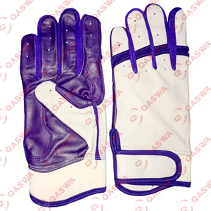 Guantes de bateo de béisbol de cuero para jóvenes y adultos con logotipo personalizado Últimos guantes de posición de campo de puño corto para uso en exteriores - Product Image 1