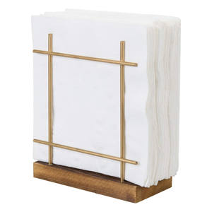 Meilleure vente Écologique Moderne Designer Fer Porte-Serviettes Intérieur Extérieur Comptoirs Table À Manger Ambiance Métal Partie - Product Image 6