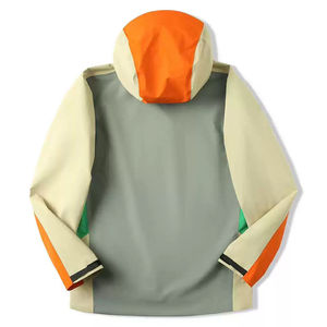 Chaqueta Cortavientos Impermeable con Capucha para Hombre, Transpirable, Antibacteriana, Tejido Ecológico para Viajes - Product Image 5