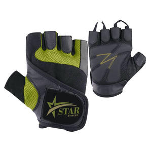 Gants d'haltérophilie demi-doigts en cuir pour le cyclisme et les sports de plein air Gym Fitness Dragonne réglable Protection UV Unisexe - Product Image 3