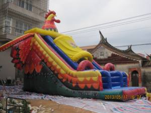 Tobogán Inflable Gigante con Forma de Gallo para Exteriores, Material de PVC, Equipo de Diversión para Niños - Product Image 3