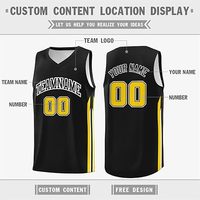 Maillot de basket-ball Dennis Rodman Chicago City Bull de haute qualité, broderie personnalisée, respirant, grande taille, noir, 100% polyester