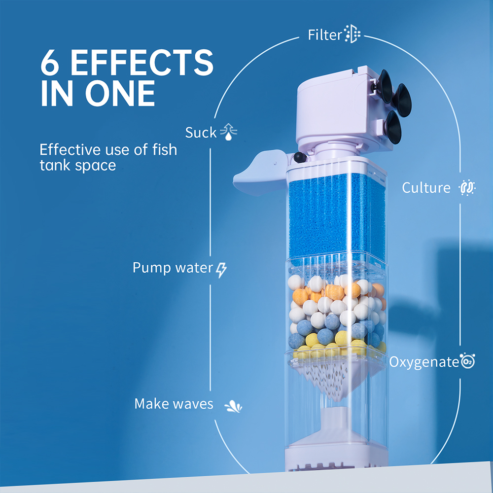 YEE 6 in 1 Multi-Function Fish Tank Filter - High Quality
