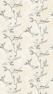 Fabriqué en Allemagne Photo Papier Peint Mural Oiseau Crème Noir Non Tissé Vinyle Premium Mural Dessin Grand Format-1,59x2,80 m - Product Image 3