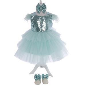 ชุดเดรสเด็กผู้หญิงหรูหราทันสมัยสำหรับงานปาร์ตี้/งานแต่งงาน ฤดูใบไม้ผลิ/ฤดูร้อน ผ้าลูกไม้ชีฟอง ดีไซน์ 3 มิติ สำหรับงานวันเกิด งานเฉลิมฉลอง แบบสั่งตัดพิเศษ - Product Image 1