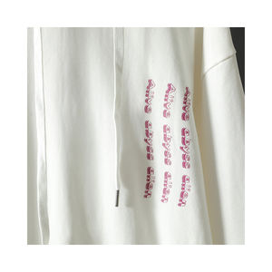 Sudadera Corta Cuadrada de Algodón Orgánico Grueso con Bordado Desgastado Vintage Lavado, Estilo Urbano de Invierno, Etiqueta de Fabricante Personalizada - Product Image 6