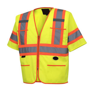 Vêtements de sécurité pour la construction, gilet haute visibilité respirant, veste haute visibilité jaune, gilet de sécurité réfléchissant avec logo personnalisé - Product Image 5