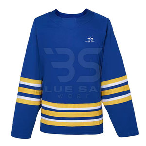 Haut de hockey sur glace professionnel à col rond, tissu léger, vêtements de sport de haute qualité, uniforme de hockey sur glace à col rond - Product Image 4