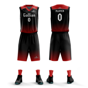 Uniforme de basket-ball personnalisé de qualité supérieure pour hommes, maillots respirants réversibles, shorts, options de tailles plus grandes disponibles - Product Image 1